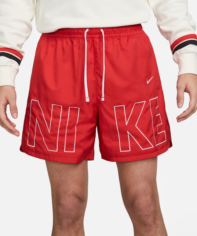 Nike Mens Sportswear Woven Flow Shorts - University Red