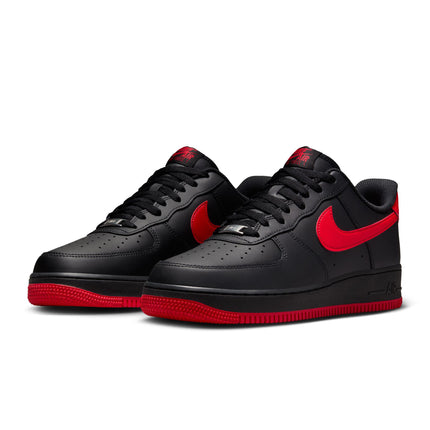 Nike Mens Air Force 1 '07 - Black/University Red