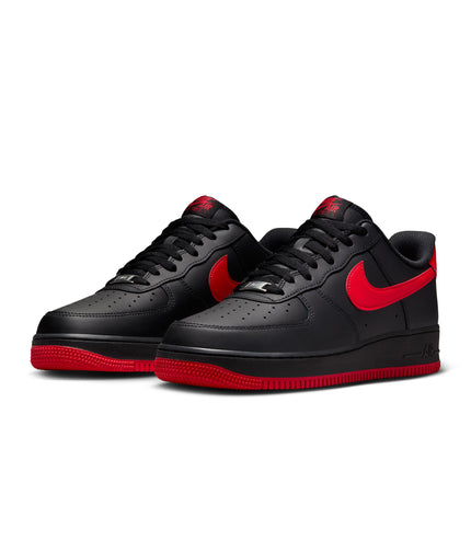 Nike Mens Air Force 1 '07 - Black/University Red