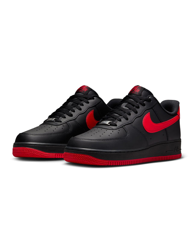 Nike Mens Air Force 1 '07 - Black/University Red