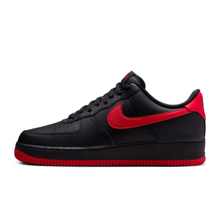 Nike Mens Air Force 1 '07 - Black/University Red
