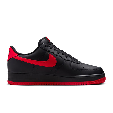 Nike Mens Air Force 1 '07 - Black/University Red