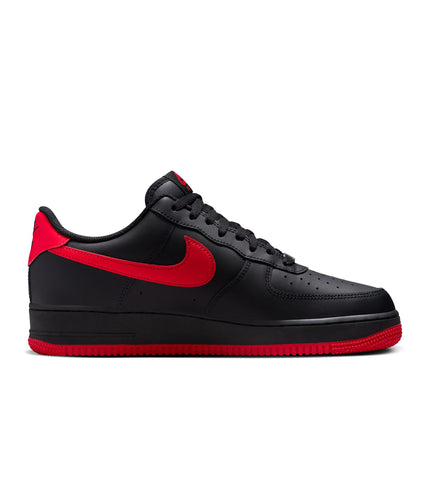 Nike Mens Air Force 1 '07 - Black/University Red