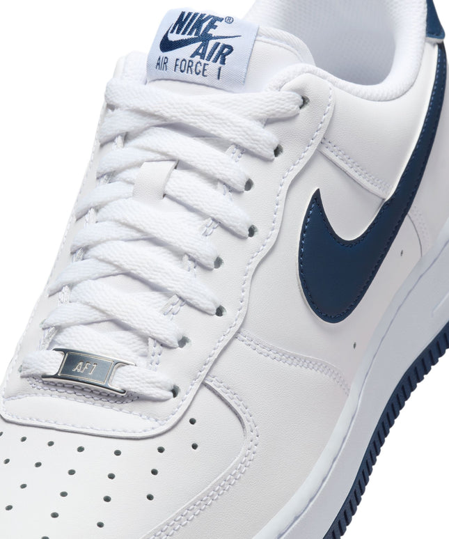 Nike Air Force 1 '07 para hombre - Blanco/Azul marino medianoche