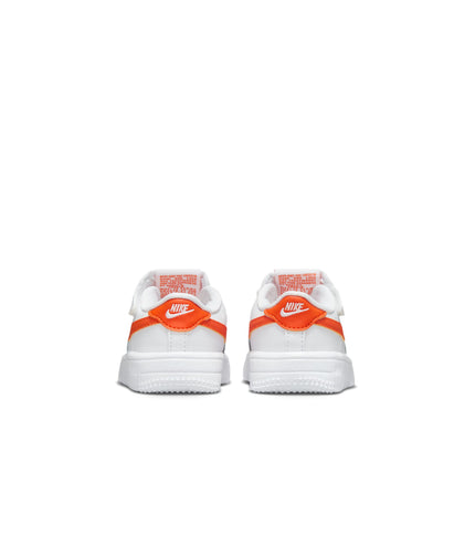 Nike (TD) Force 1 Low EasyOn - White/Safety Orange