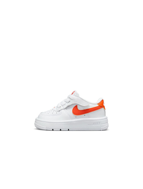 Nike (TD) Force 1 Low EasyOn - White/Safety Orange