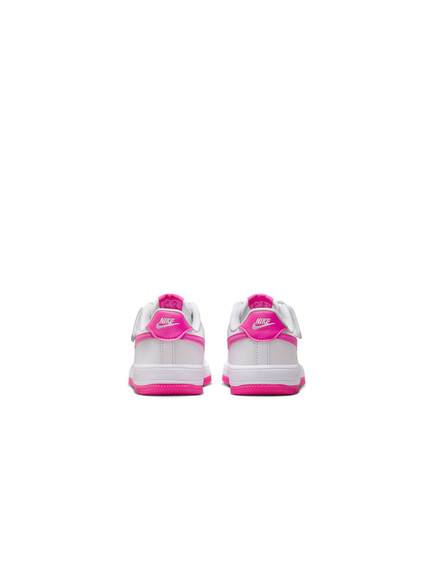 Nike (TD) Force 1 Low EasyOn - White/Laser Fuchsia