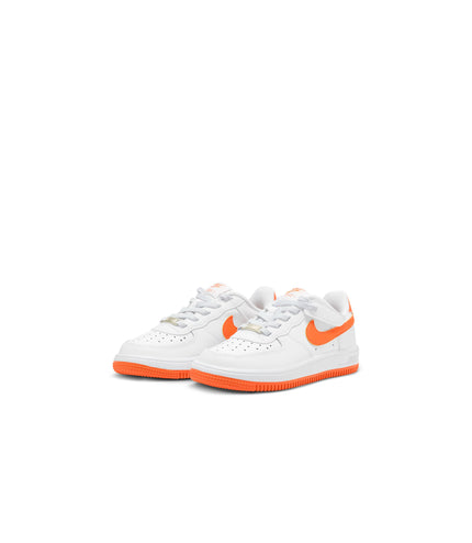 Nike (PS) Force 1 Low EasyOn - White/Safety Orange