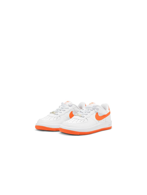 Nike (PS) Force 1 Low EasyOn - White/Safety Orange