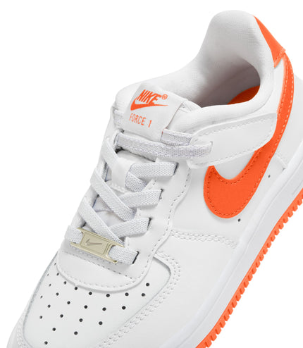 Nike (PS) Force 1 Low EasyOn - White/Safety Orange