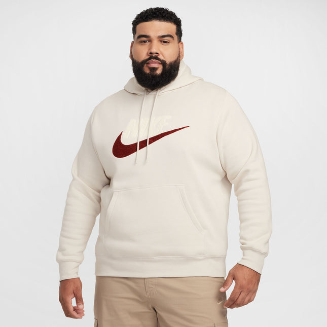 Nike Mens Club Fleece Pullover Hoodie - Light Orewood Brown