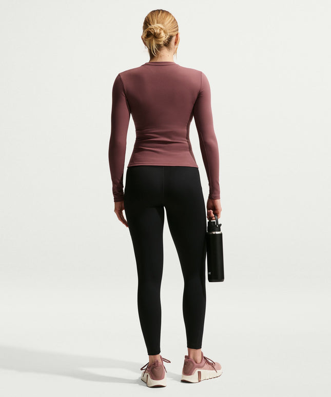 Nike Womens One High-Waisted 7/8 Leggings - Black/White