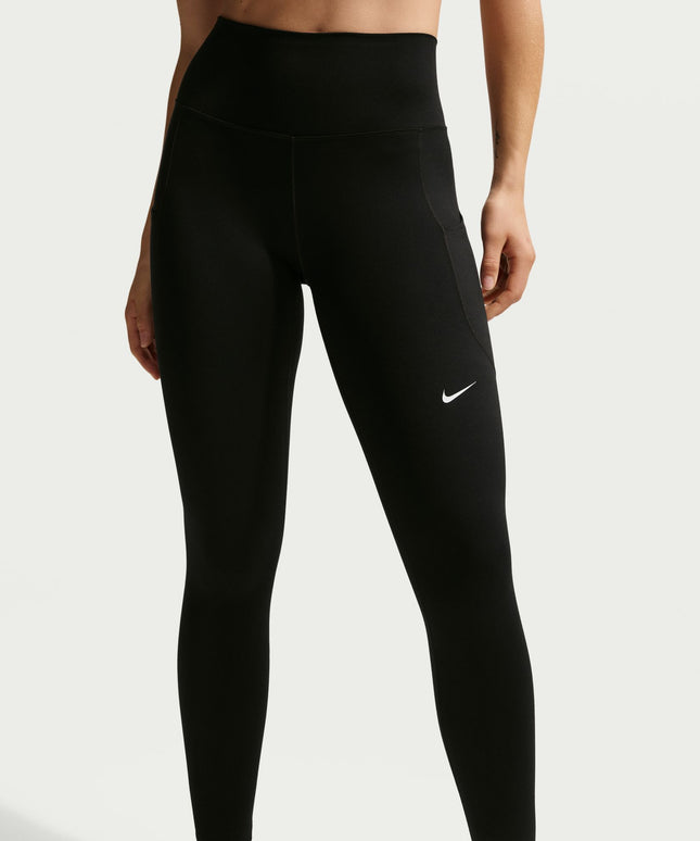 Nike Womens One High-Waisted 7/8 Leggings - Black/White