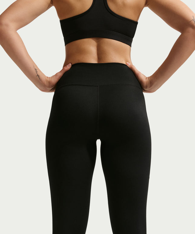 Nike Womens One High-Waisted 7/8 Leggings - Black/White