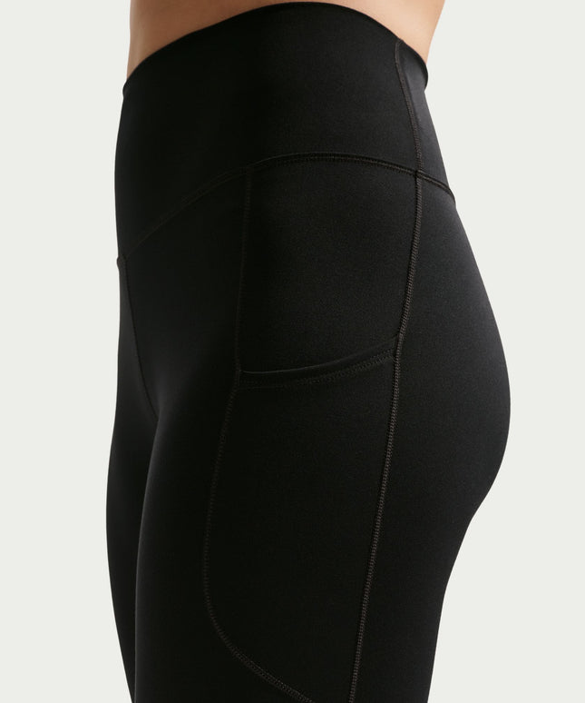 Nike Womens One High-Waisted 7/8 Leggings - Black/White