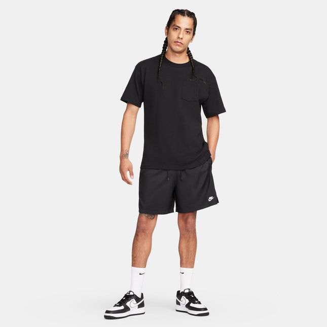 Nike Mens Club Woven Shorts - Black/White