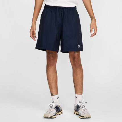 Pantalones cortos Nike Club Woven para hombre - Obsidiana/Blanco