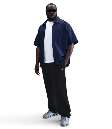 Nike Mens Club Open-Hem Sweatpants - Black