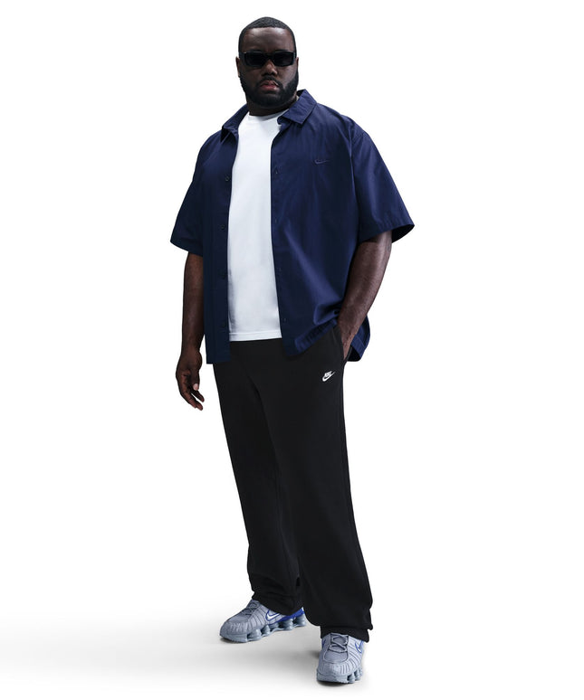 Nike Mens Club Open-Hem Sweatpants - Black