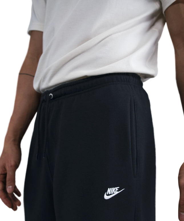Nike Mens Club Open-Hem Sweatpants - Black