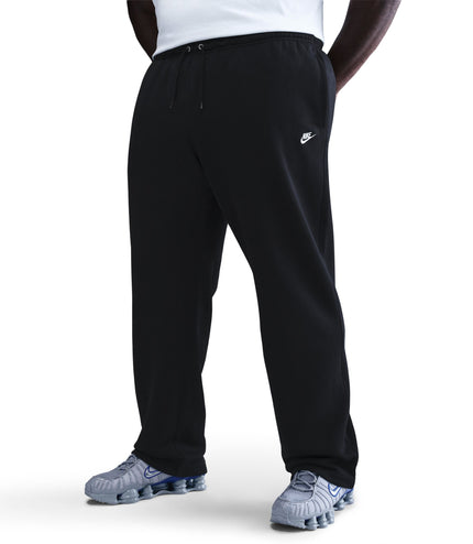 Nike Mens Club Open-Hem Sweatpants - Black