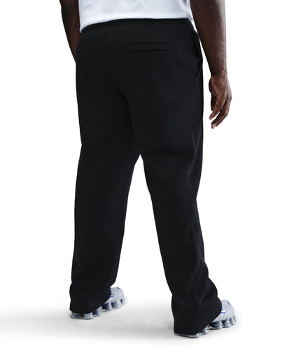 Nike Mens Club Open-Hem Sweatpants - Black