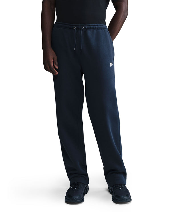 Nike Mens Club Open-Hem Sweatpants - Navy