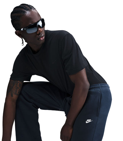 Nike Mens Club Open-Hem Sweatpants - Navy