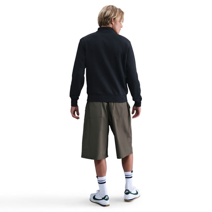 Nike Mens 1/2-Zip Fleece Top - Black