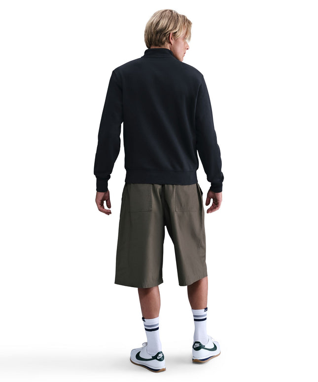 Nike Mens 1/2-Zip Fleece Top - Black