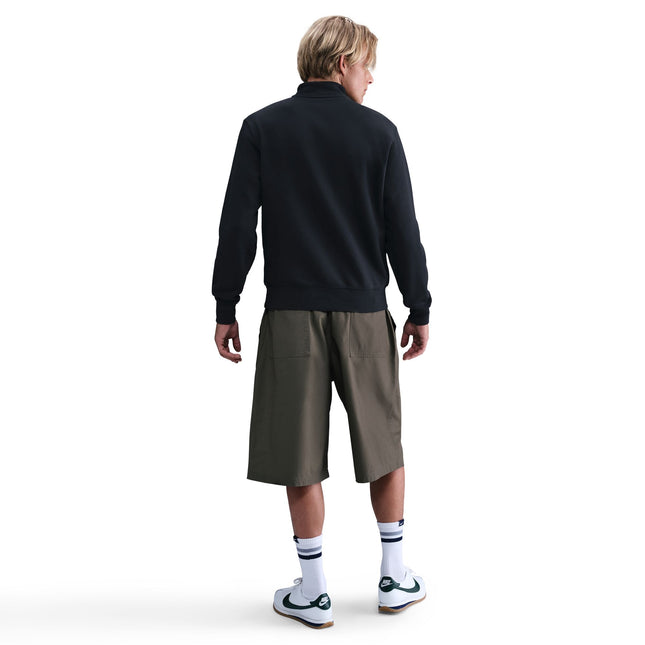 Nike Mens 1/2-Zip Fleece Top - Black