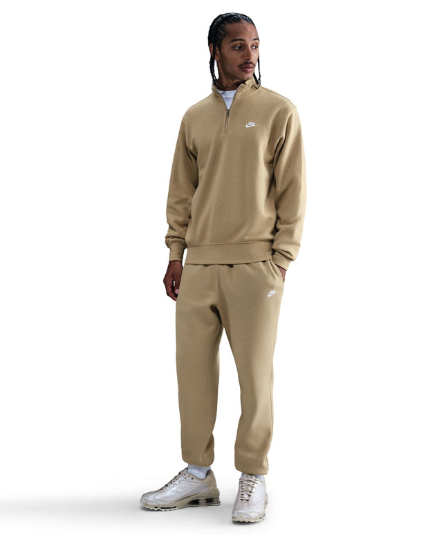 Nike Mens 1/2-Zip Fleece Top - Parachute Beige