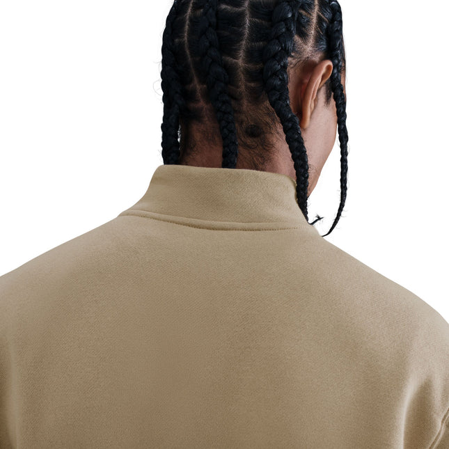 Nike Mens 1/2-Zip Fleece Top - Parachute Beige