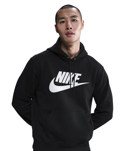 Nike Mens Fleece Pullover Hoodie - Black