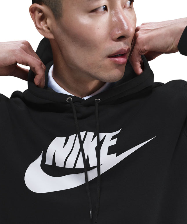 Nike Mens Fleece Pullover Hoodie - Black