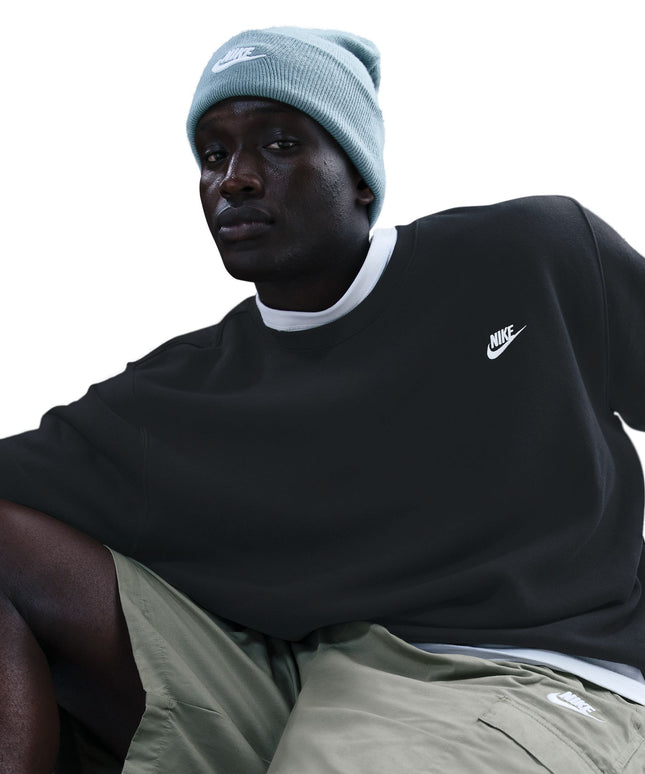 Nike Mens Club Fleece Crewneck - Black