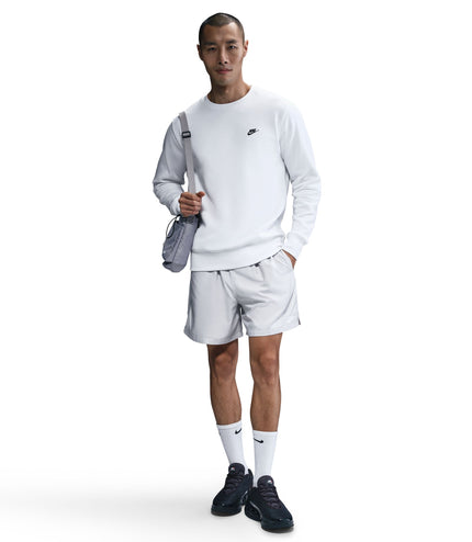 Nike Mens Club Fleece Crewneck - White