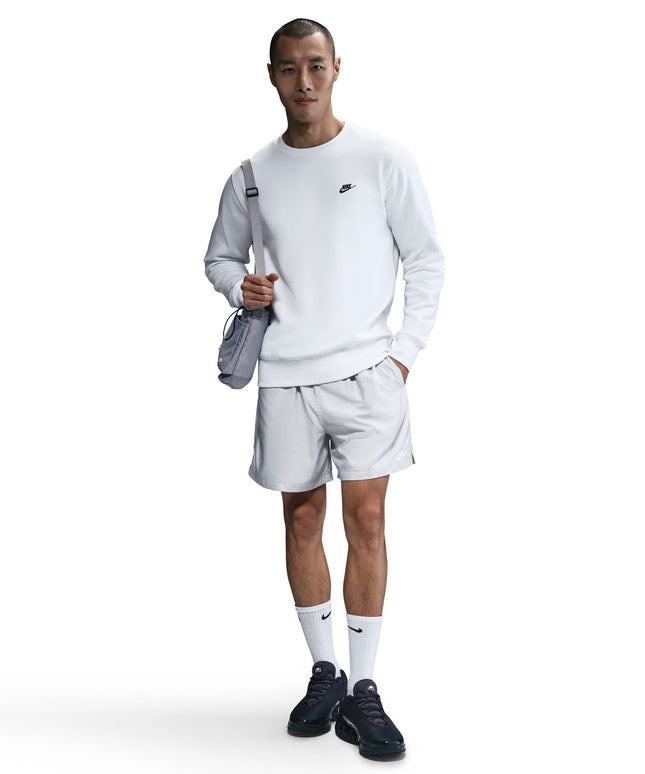 Nike Mens Club Fleece Crewneck - White