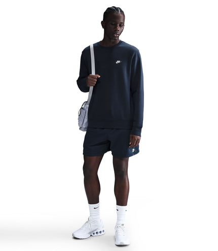 Nike Mens Club Fleece Crewneck - Obsidian