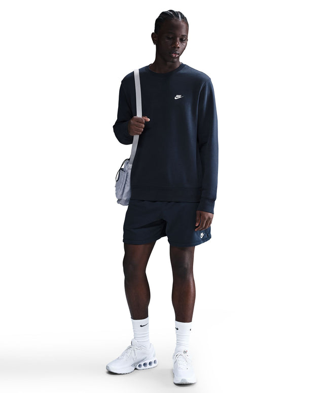 Nike Mens Club Fleece Crewneck - Obsidian