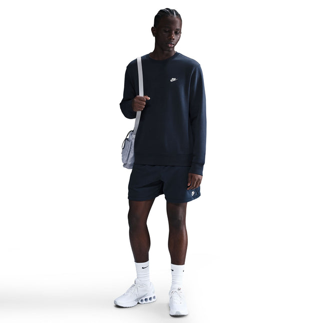 Nike Mens Club Fleece Crewneck - Obsidian