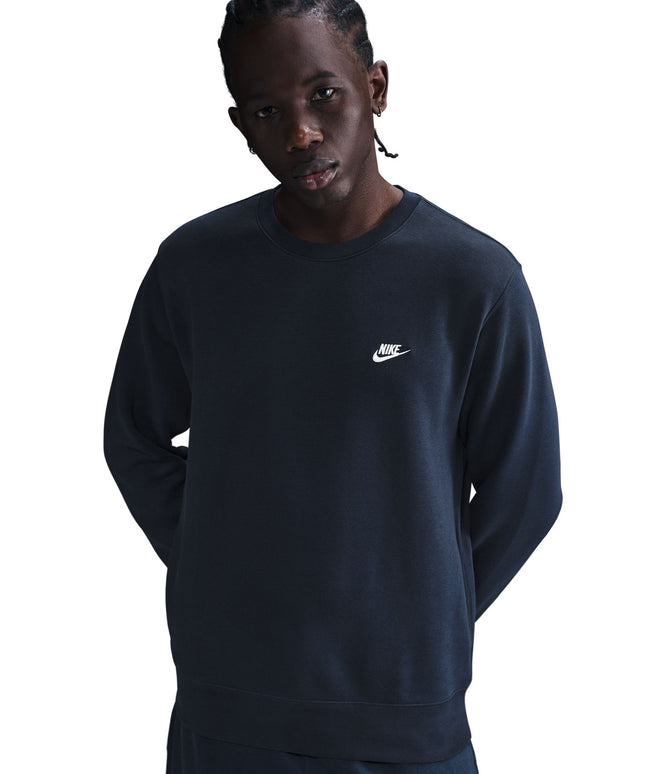 Nike Mens Club Fleece Crewneck - Obsidian