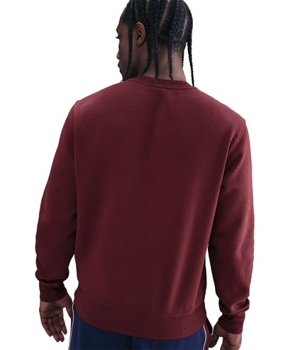 Nike Mens Club Fleece Crewneck - Dark Team Red