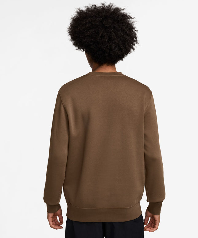 Nike Mens Club Crewneck - Mosswood Brown