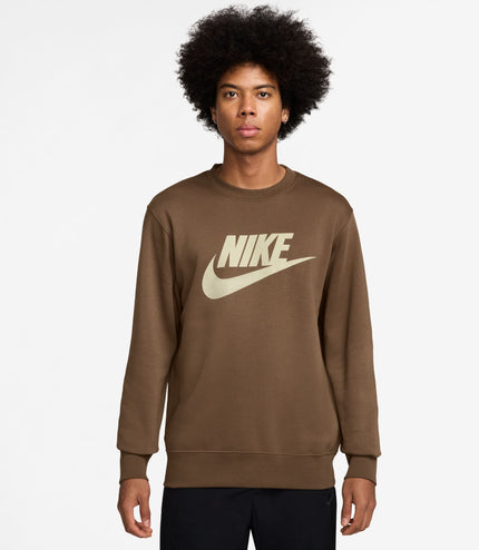 Nike Mens Club Crewneck - Mosswood Brown