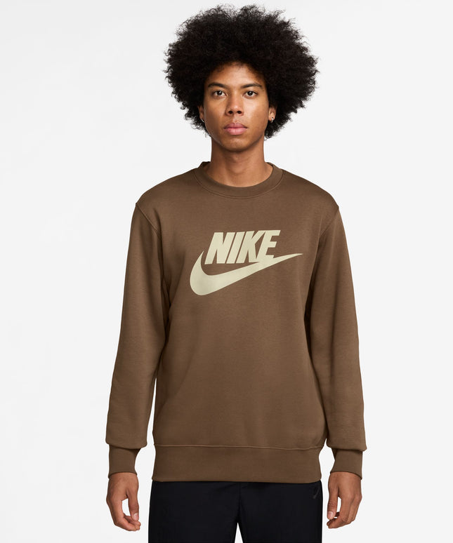 Nike Mens Club Crewneck - Mosswood Brown