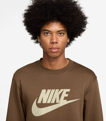 Nike Mens Club Crewneck - Mosswood Brown