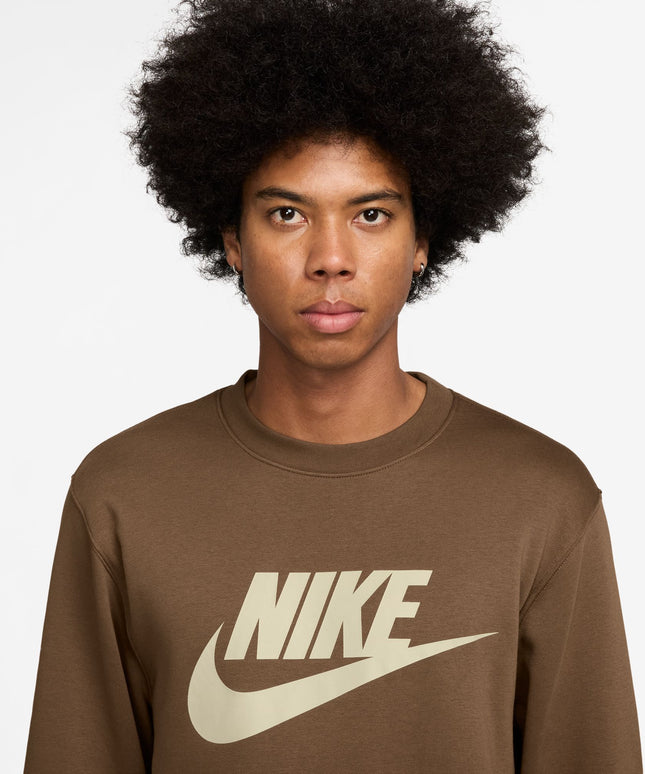 Nike Mens Club Crewneck - Mosswood Brown