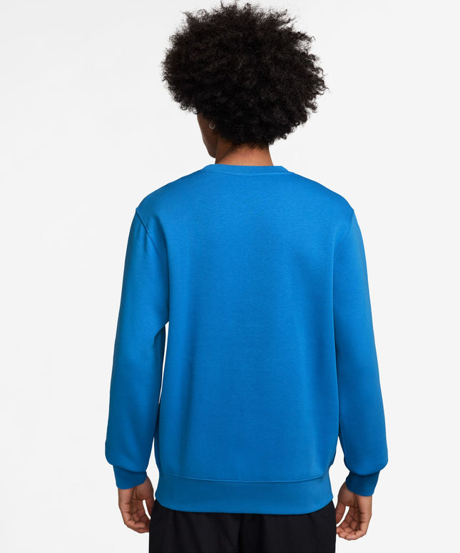 Nike Mens Club Fleece Crewneck - Photo Blue