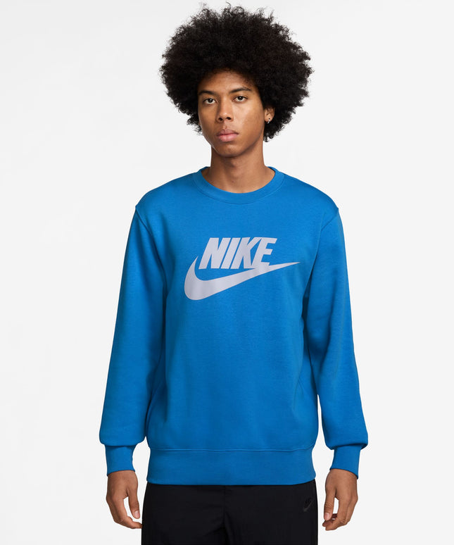 Nike Mens Club Fleece Crewneck - Photo Blue
